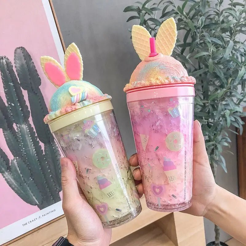Kawaii Unicorn Ice Cream Water Bottle Perfect for Cute Collectors - Cosparty