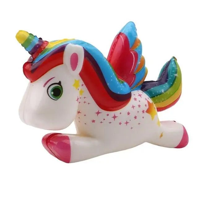 Kawaii Unicorn Squishy Stress Reliever with Pegasus Wings - Cosparty