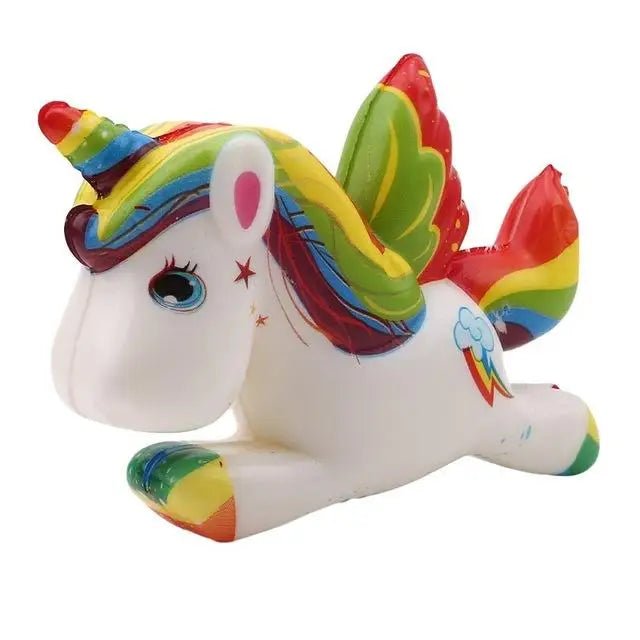 Kawaii Unicorn Squishy Stress Reliever with Pegasus Wings - Cosparty