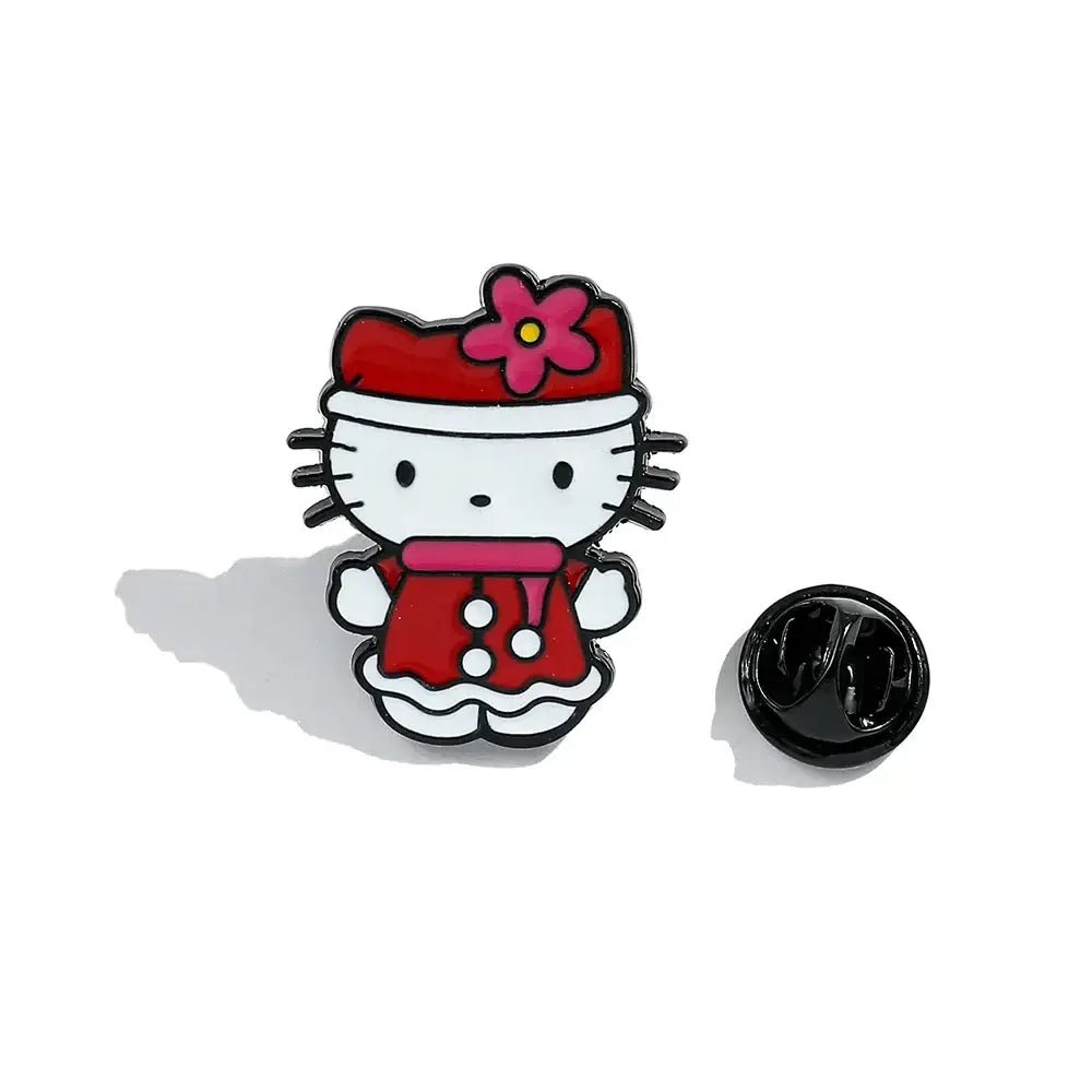 Kawaii Xmas Enamel Pin Set for Festive Holiday Cheer - Cosparty