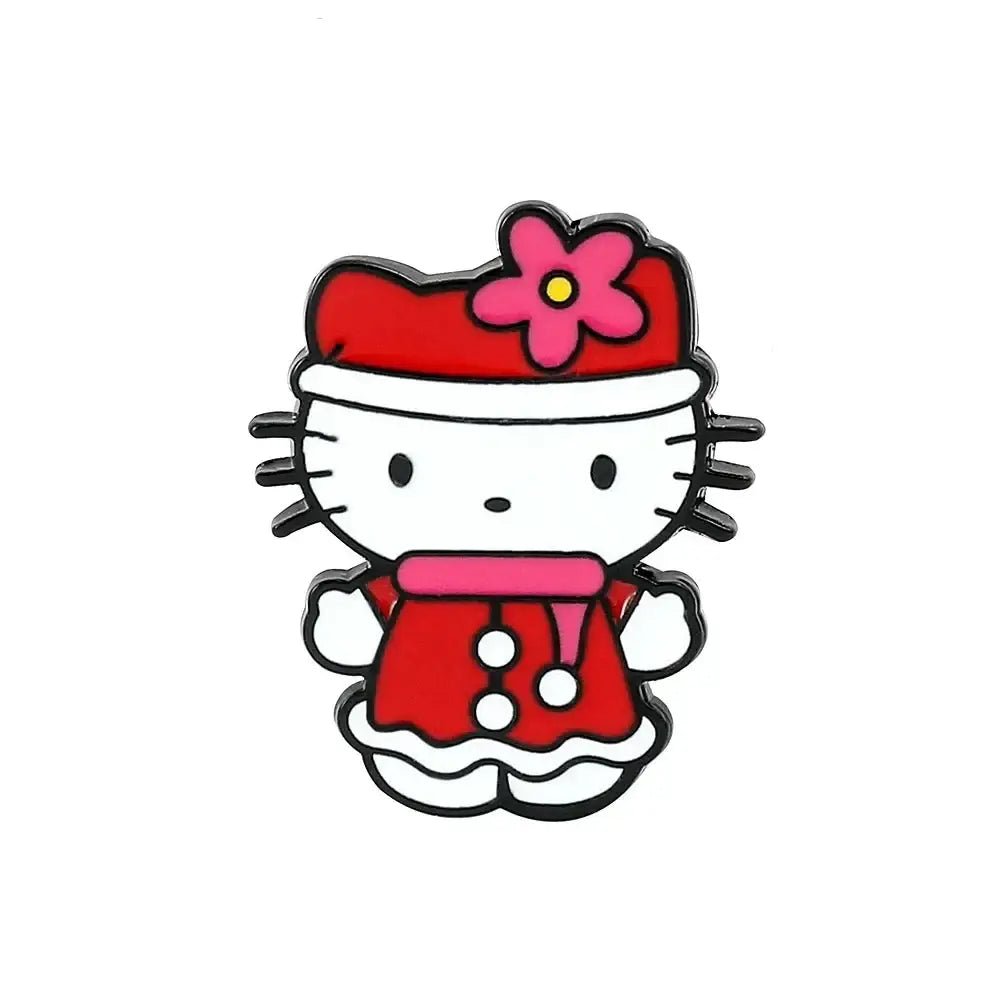 Kawaii Xmas Enamel Pin Set for Festive Holiday Cheer - Cosparty