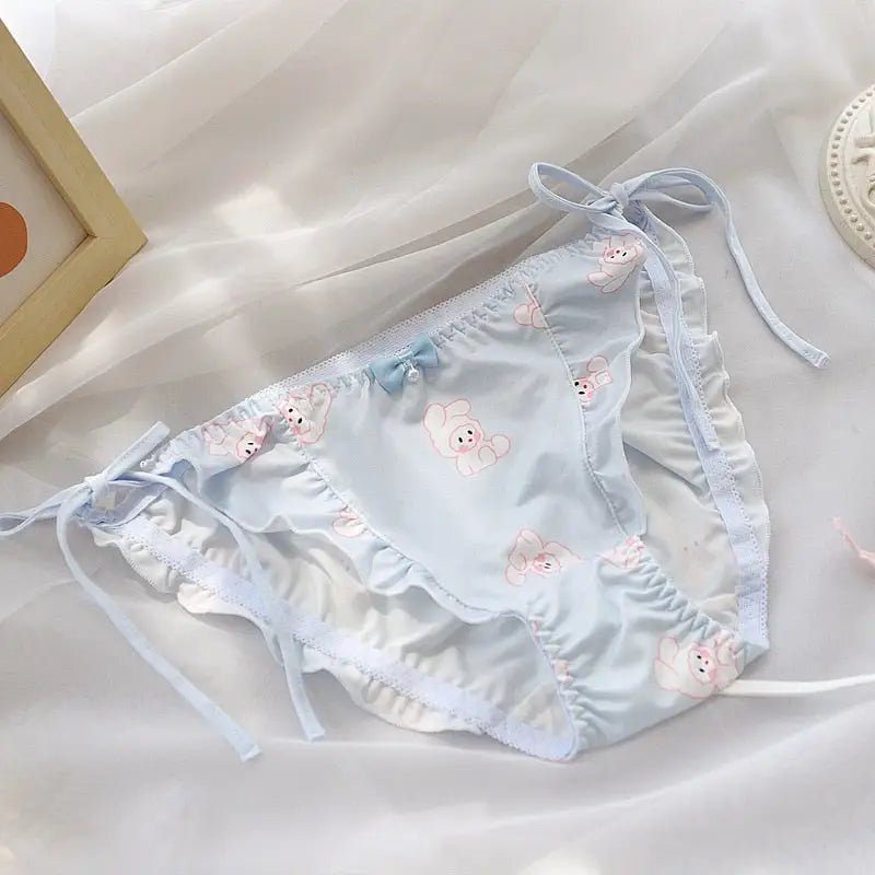 Kigurumi Bear Lace Up Panties for Kawaii Lingerie Lovers - Cosparty