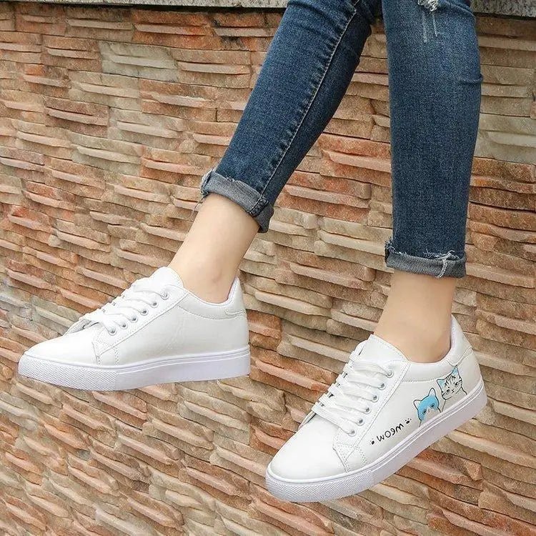 Kitten Inspired Tennis Shoes with Anti - Skid Rubber Soles - Cosparty