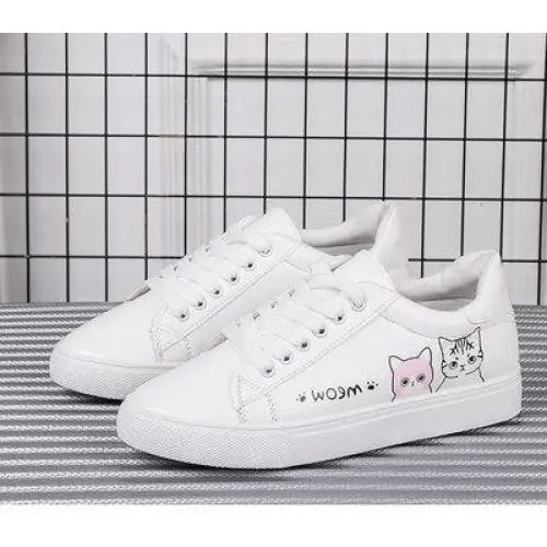 Kitten Inspired Tennis Shoes with Anti - Skid Rubber Soles - Cosparty
