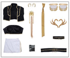 KPop Demon Hunters Rumi, Zoey and Mira Golden Cosplay Outfit Sets - Cosparty