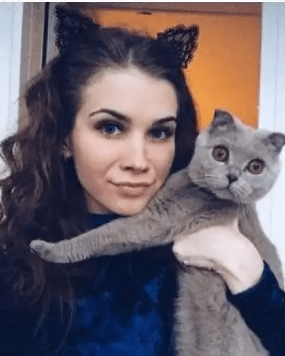 Lacy Cat Ear Headband with Black Lace Embellishments - Cosparty