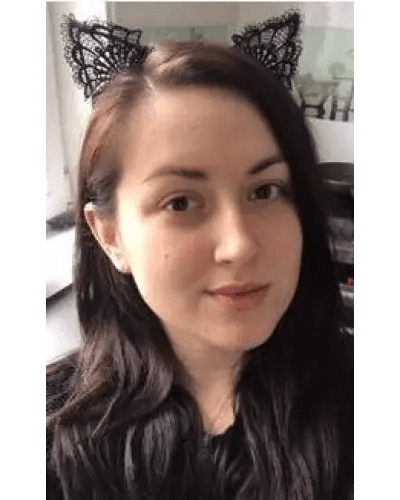 Lacy Cat Ear Headband with Black Lace Embellishments - Cosparty