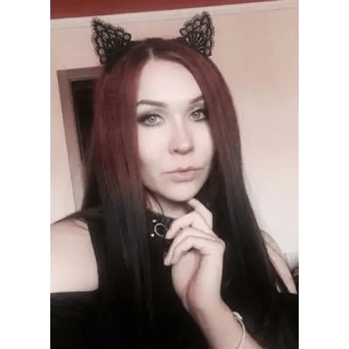 Lacy Cat Ear Headband with Black Lace Embellishments - Cosparty