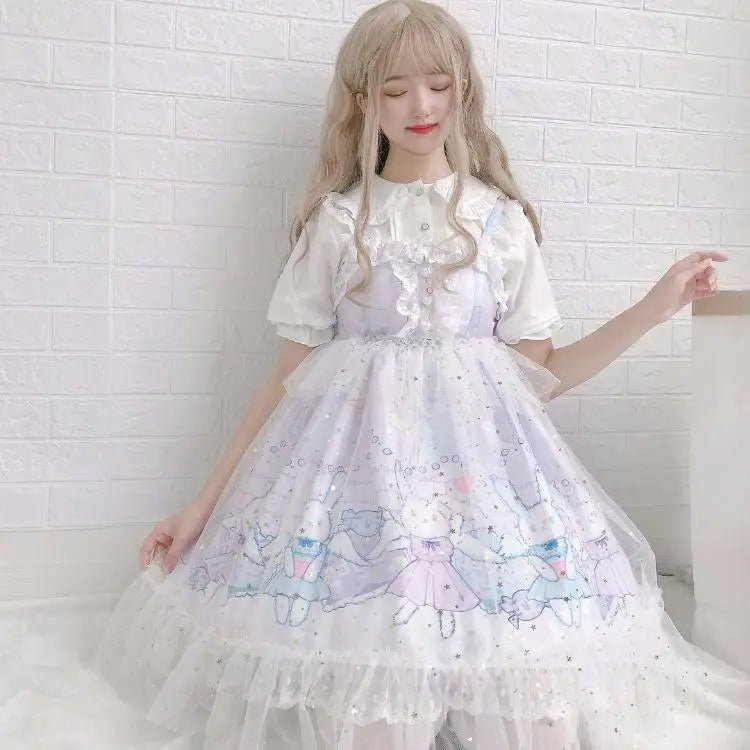 Lavender Bunny Lolita Dress for Kawaii Princesses and Dance Lovers - Cosparty