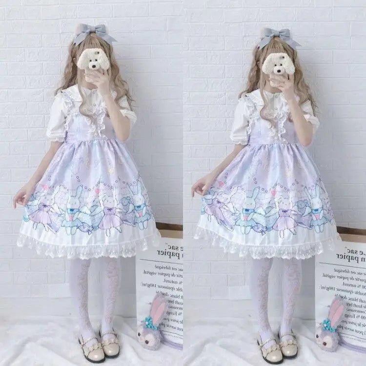 Lavender Bunny Lolita Dress for Kawaii Princesses and Dance Lovers - Cosparty