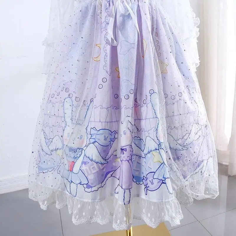 Lavender Bunny Lolita Dress for Kawaii Princesses and Dance Lovers - Cosparty