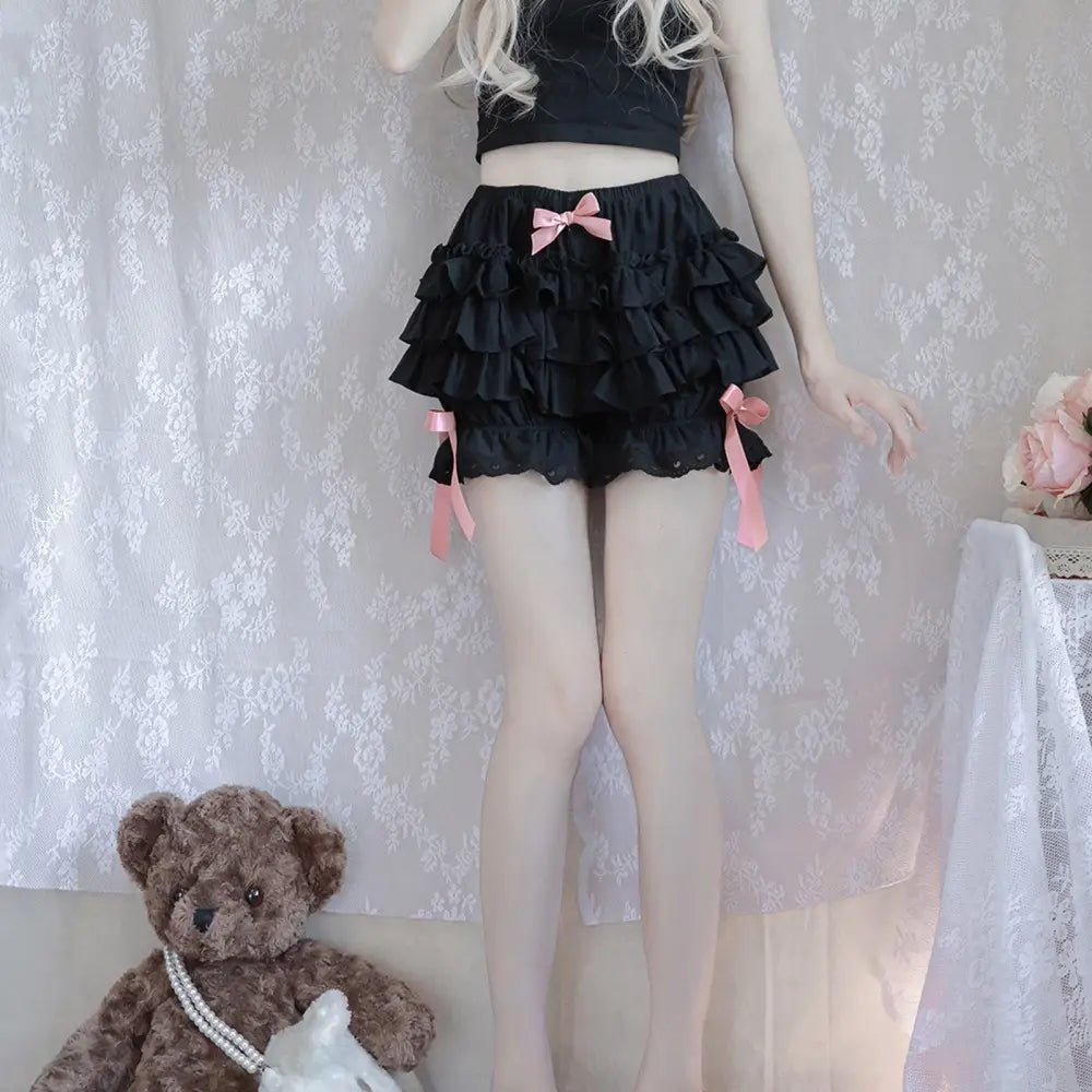 Layered Ruffled Bloomers for Kawaii and Lolita Styles - Cosparty