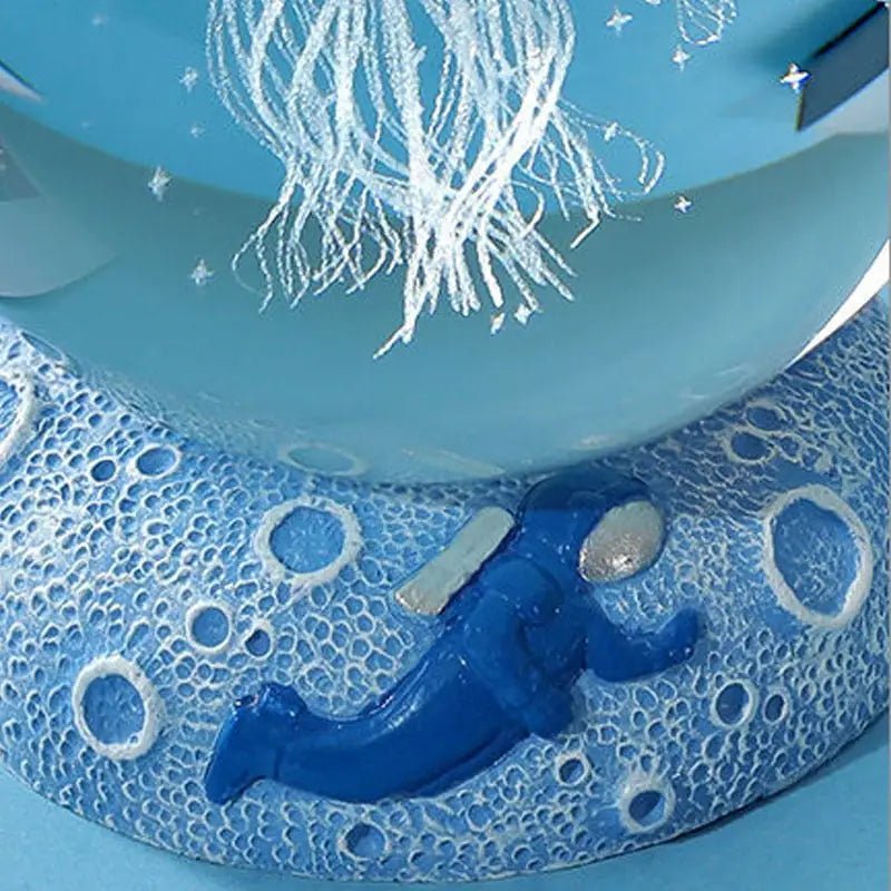 LED Aquamarine Life Snowglobe for Enchanting Underwater Ambiance - Cosparty