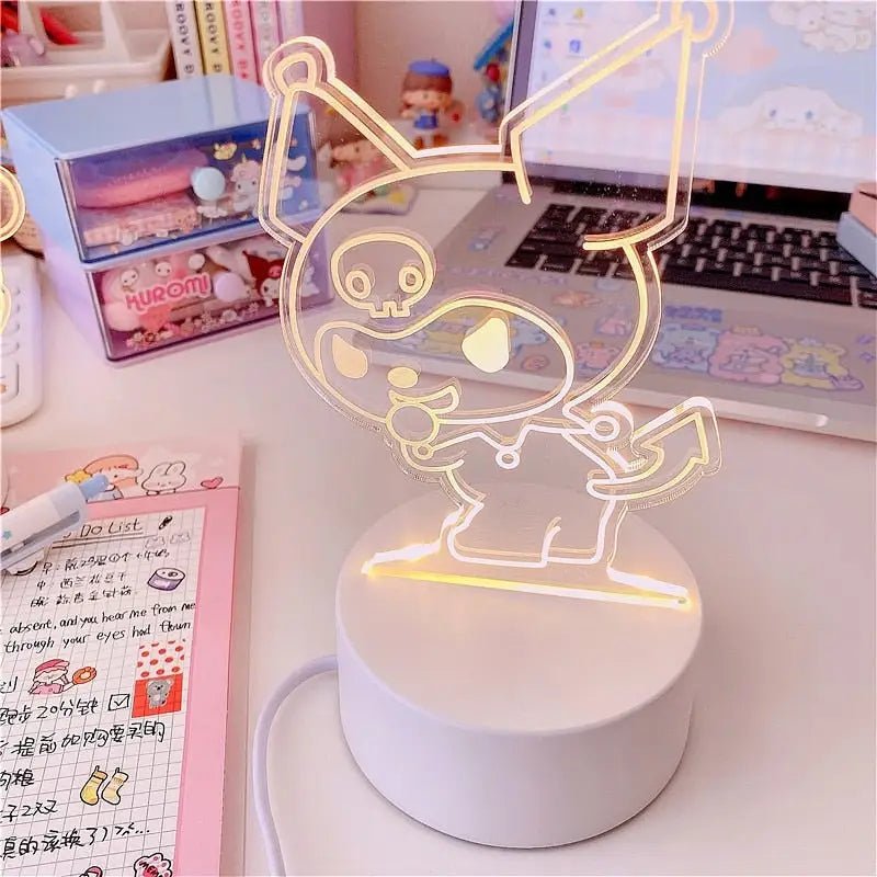 LED Aura Night Lights Featuring Kuromi Cinnamoroll and Friends - Cosparty