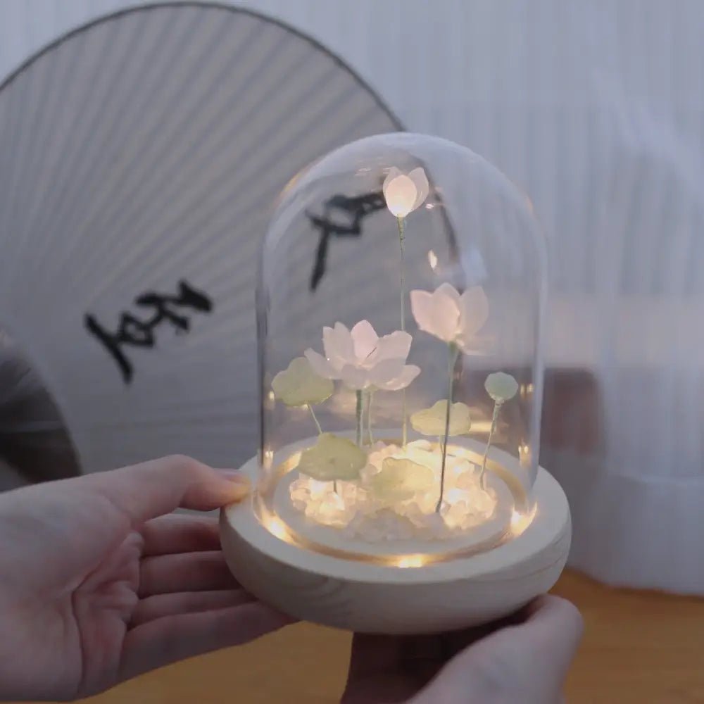 LED Lotus Night Light Lamp with Elegant Floral Design - Cosparty