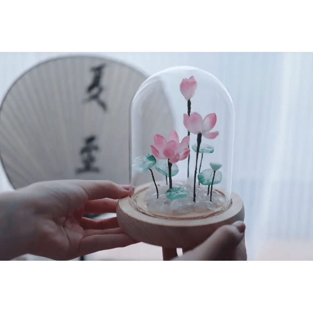 LED Lotus Night Light Lamp with Elegant Floral Design - Cosparty