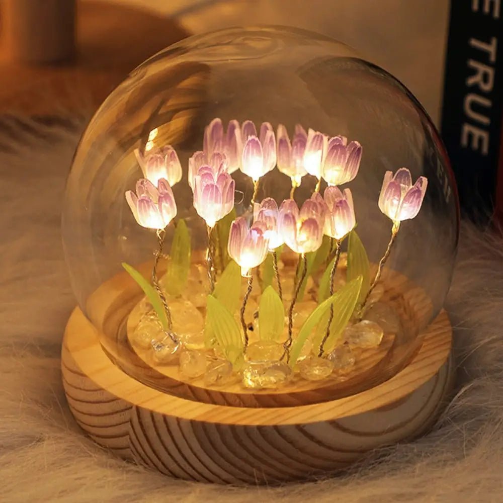LED Tulip Nightlight Globe for Enchanting Fairycore Decor - Cosparty