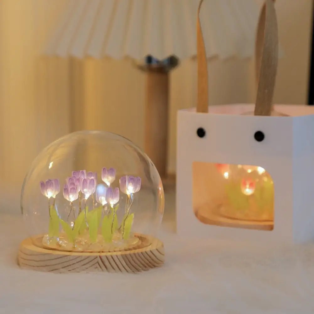 LED Tulip Nightlight Globe for Enchanting Fairycore Decor - Cosparty