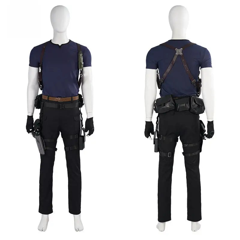 Leon Cosplay Performance Costume from Resident Evil 4 Remastered