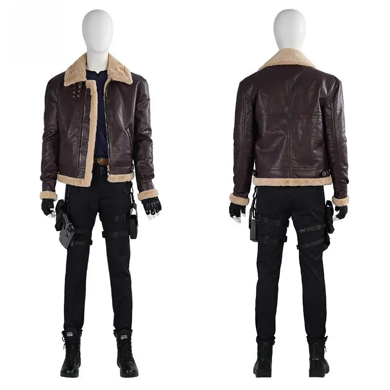 Leon Cosplay Performance Costume from Resident Evil 4 Remastered