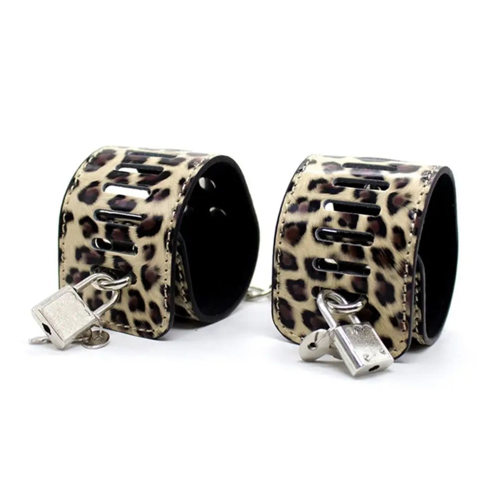 Leopard Print Bondage Set for Playful Photoshoots - Cosparty
