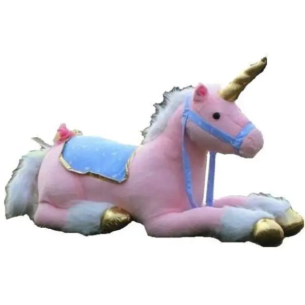Life - Size Fluffy Unicorn Stuffed Animal for Imaginative Play - Cosparty