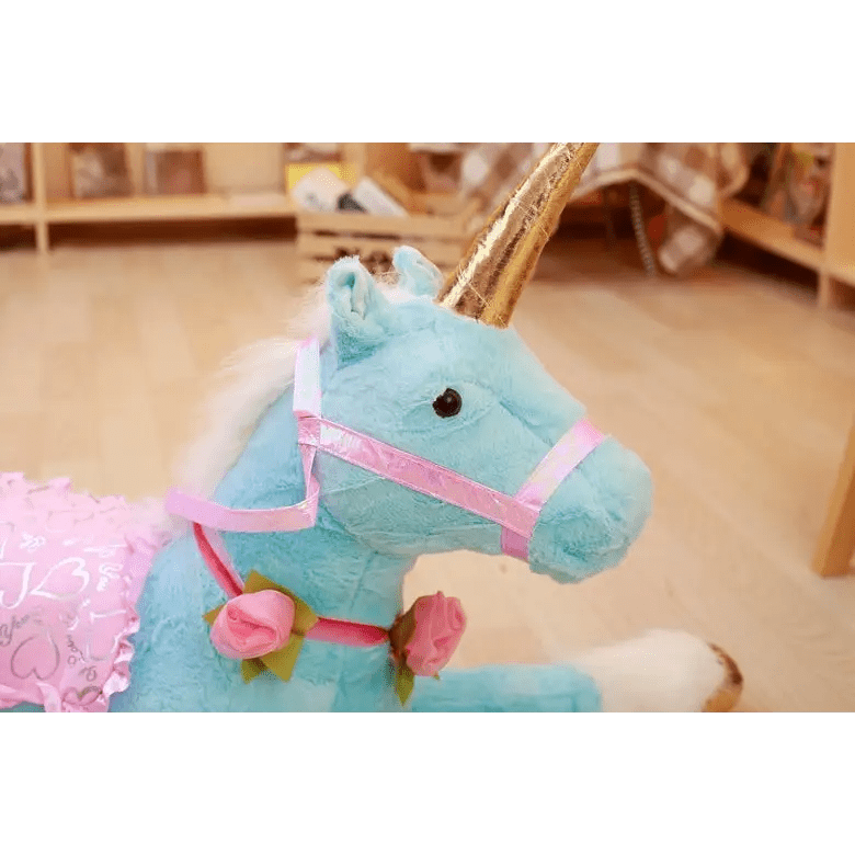 Life - Size Fluffy Unicorn Stuffed Animal for Imaginative Play - Cosparty