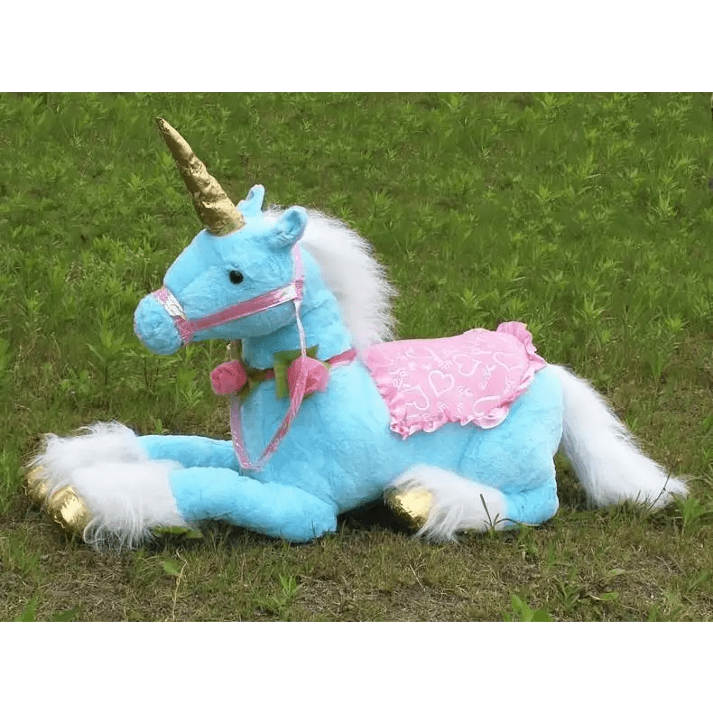 Life - Size Fluffy Unicorn Stuffed Animal for Imaginative Play - Cosparty