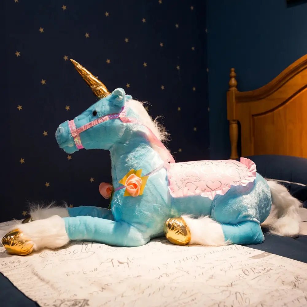 Life - Size Fluffy Unicorn Stuffed Animal for Imaginative Play - Cosparty