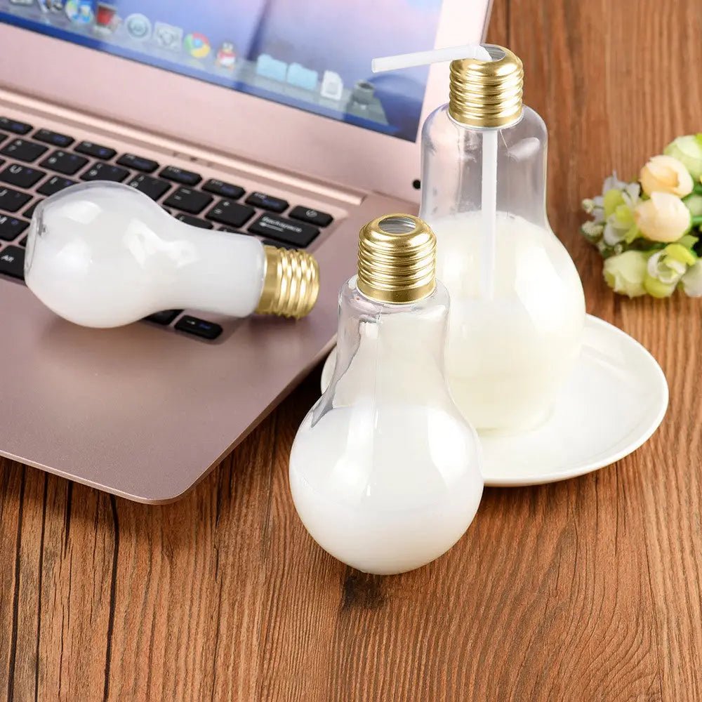 Light Bulb Shaped Water Bottles for Unique Gifting and Lunches - Cosparty
