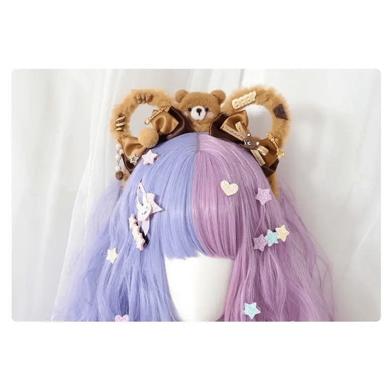 Lolita Bear Headband for Kawaii Cosplay Sweet Baby Ears Products - Cosparty
