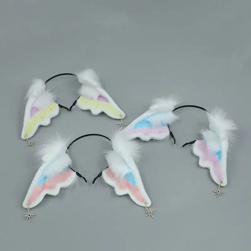 Lolita Sad Angel Ears Headband for Kawaii Fashion and Cosplay - Cosparty