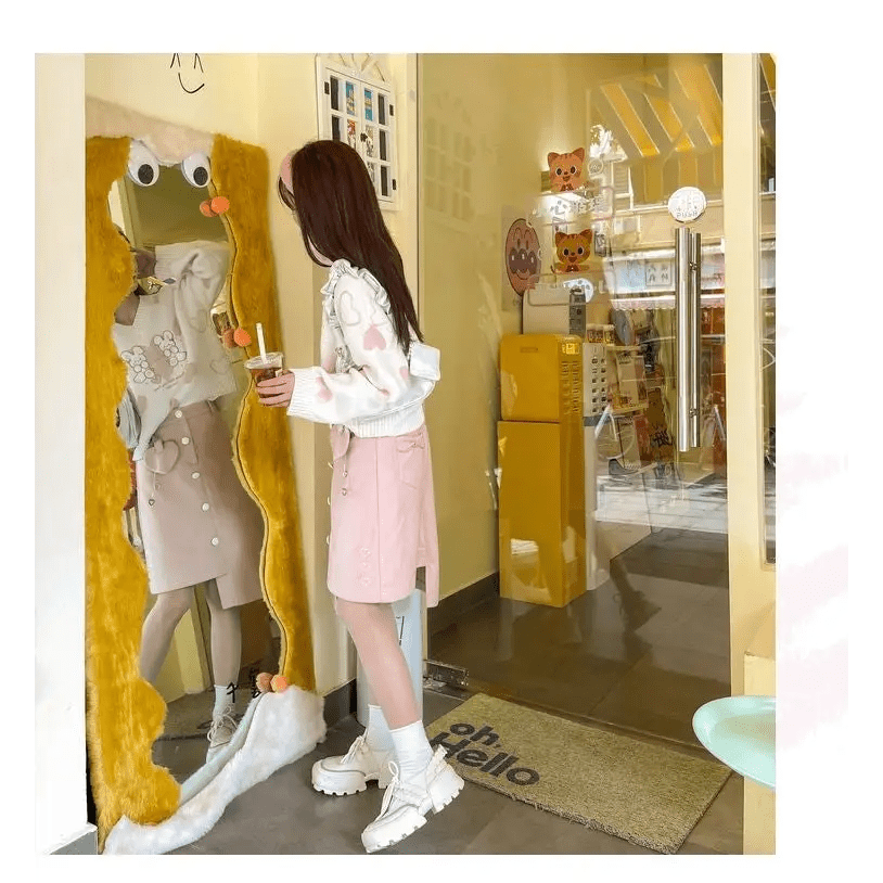 Love Bunny Crewneck Sweater for Adorable Charm - Cosparty