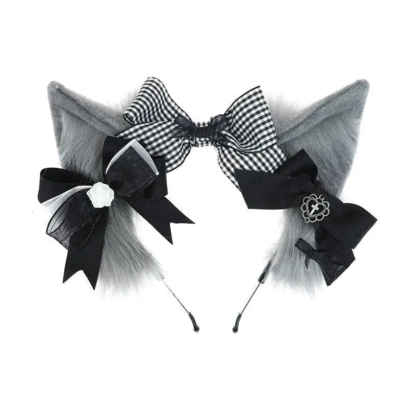 Luxurious Cat Ears Headband for Petplay and Kawaii Fashion - Cosparty