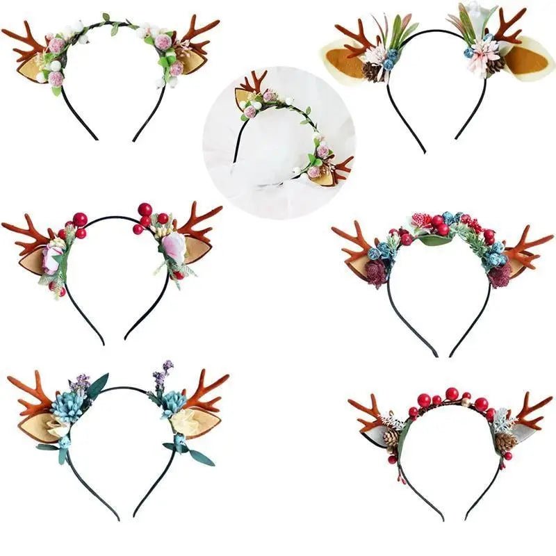 Luxurious Kawaii Lolita Reindeer Antler Headbands New Condition Org Instock - Cosparty