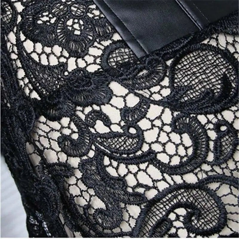Luxurious Lace Corset Dress for Seductive Elegance - Cosparty