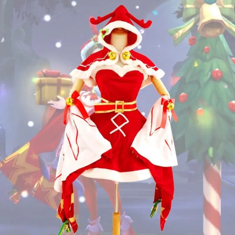 Luxurious Santa Clause Kimono Cosplay Set for 80 - 85cm Bust and Waist - Cosparty