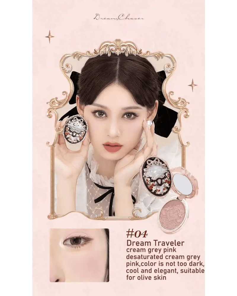 Luxury Glittering Strawberry Blush Compact for Your Vanity - Cosparty