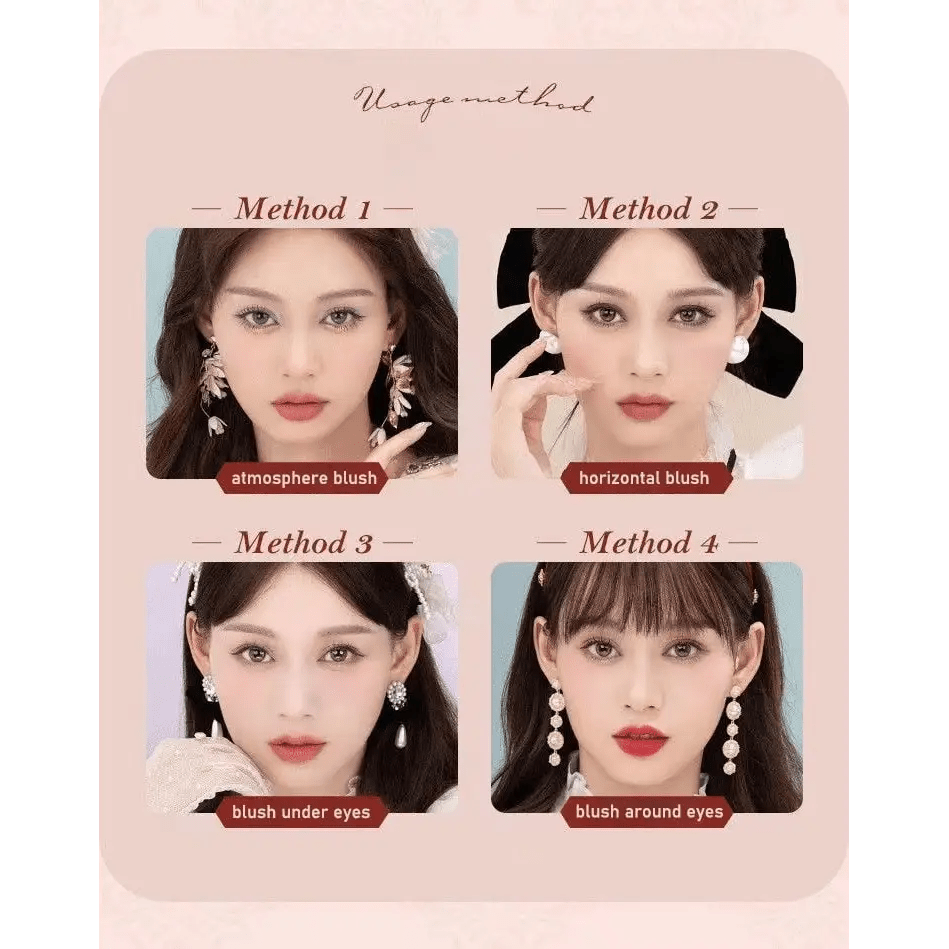 Luxury Glittering Strawberry Blush Compact for Your Vanity - Cosparty