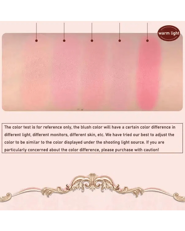 Luxury Glittering Strawberry Blush Compact for Your Vanity - Cosparty