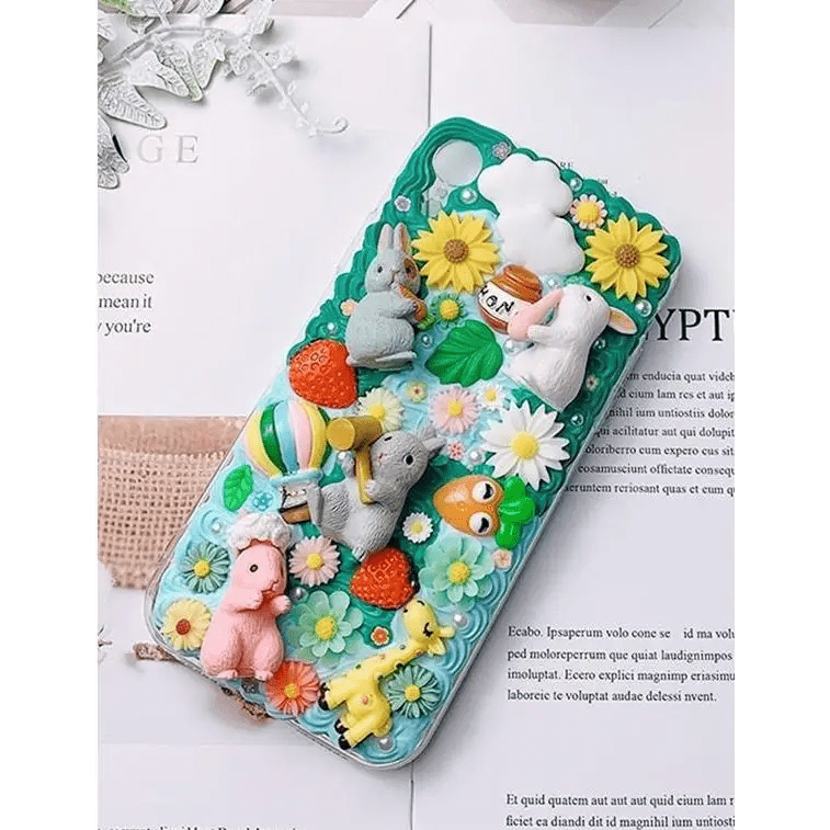 Luxury Handmade iPhone Case with Springtime Animal Designs - Cosparty