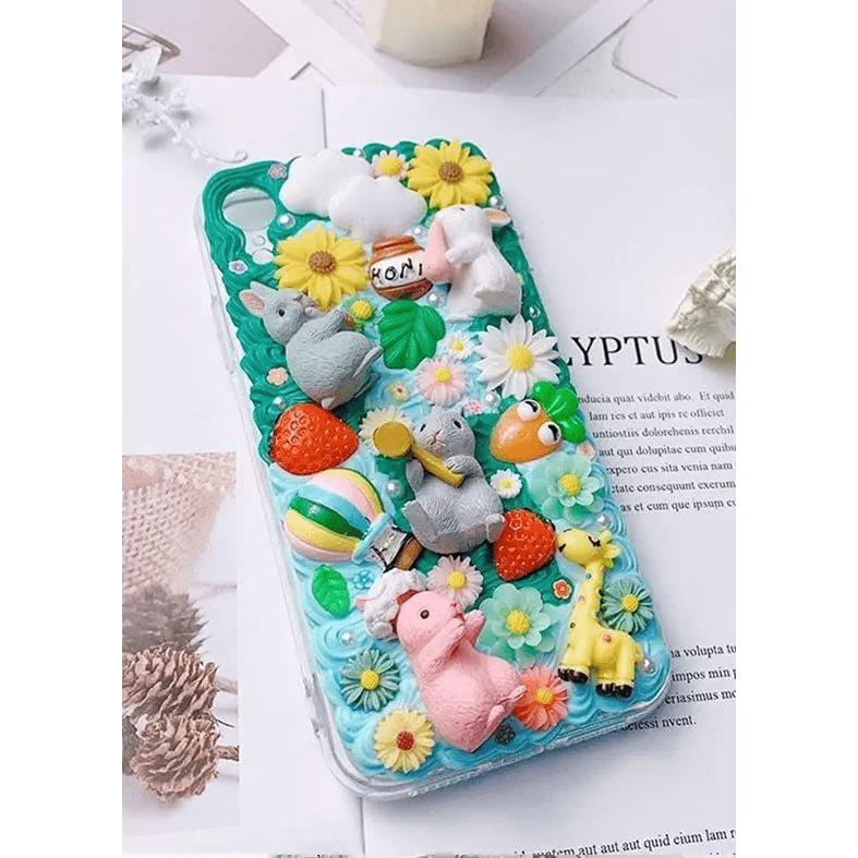 Luxury Handmade iPhone Case with Springtime Animal Designs - Cosparty
