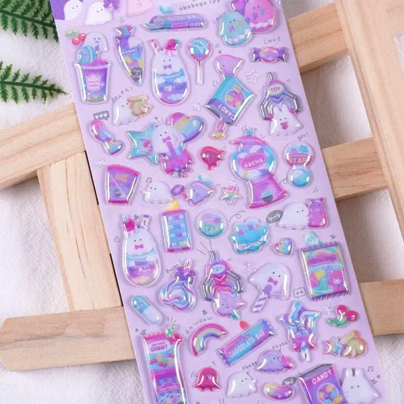 Magic Kingdom 3D Puffy Glitter Stickers - Cosparty