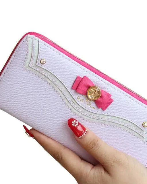 Magical Girl Inspired Zipper Clutch Wallet in Sailor Scout Style - Cosparty