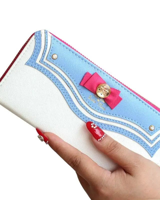 Magical Girl Inspired Zipper Clutch Wallet in Sailor Scout Style - Cosparty