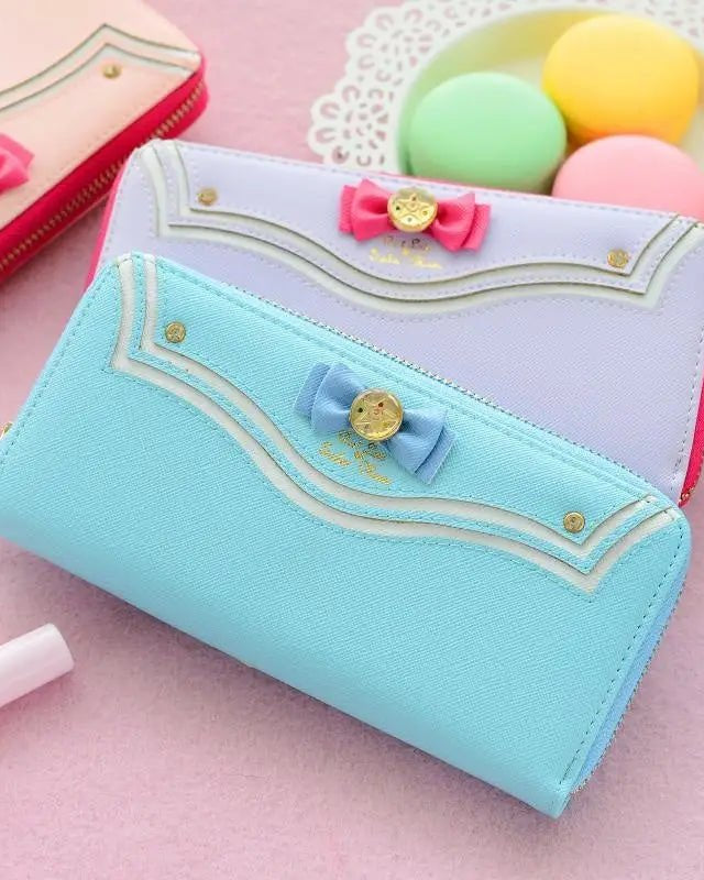 Magical Girl Inspired Zipper Clutch Wallet in Sailor Scout Style - Cosparty
