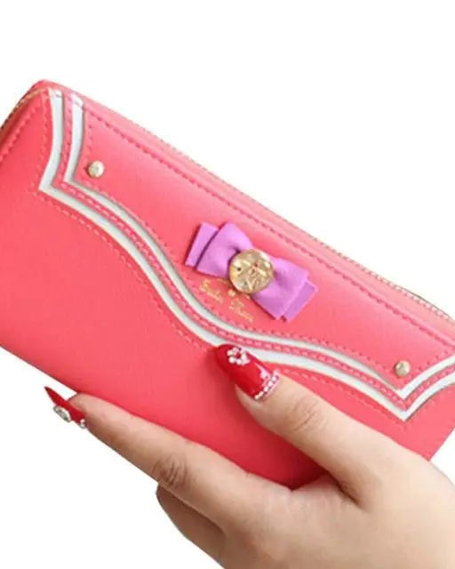 Magical Girl Inspired Zipper Clutch Wallet in Sailor Scout Style - Cosparty