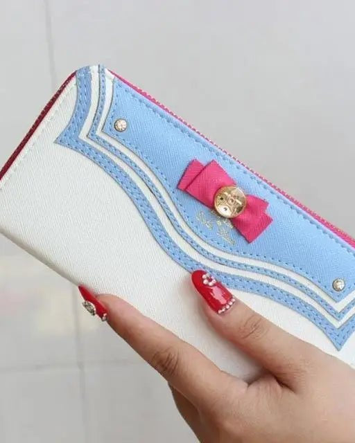 Magical Girl Inspired Zipper Clutch Wallet in Sailor Scout Style - Cosparty