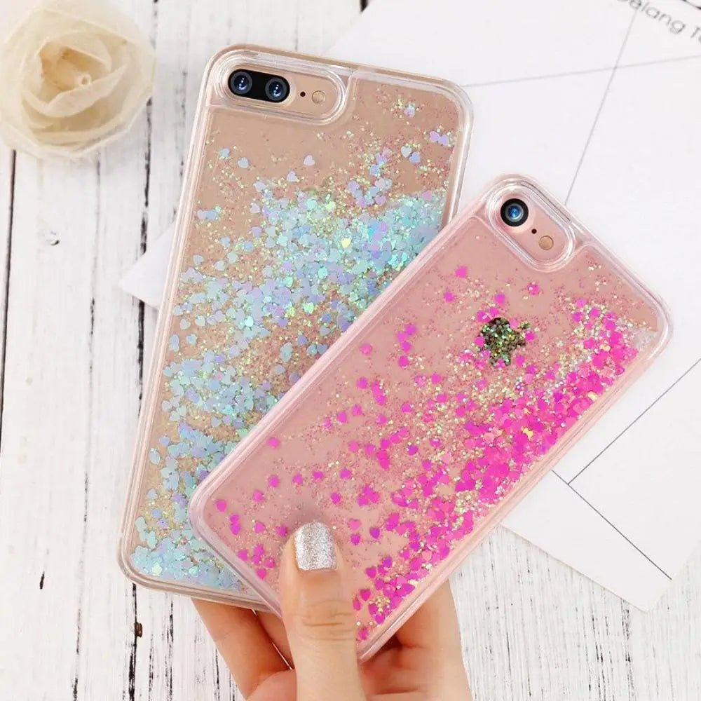 Magical Glitter Liquid Quicksand Phone Cases for Stylish Protection - Cosparty