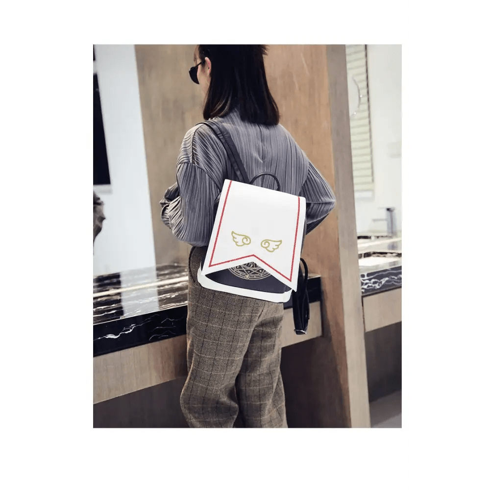 Magical School Girl Backpack with Vibrant Embroidery and Stunning Details - Cosparty